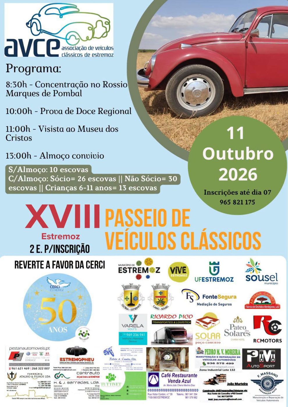 XVIII Passeio de Veículos Clássicos